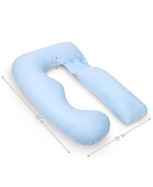Pharmedoc Pregnancy Pillow With Jersey Cover U Shaped Full Body