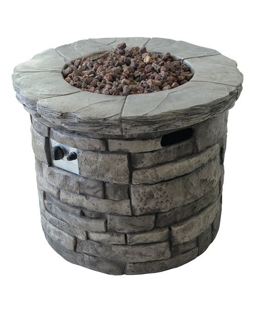 Noble House Angeles Outdoor Circular Fire Pit & Reviews Furniture