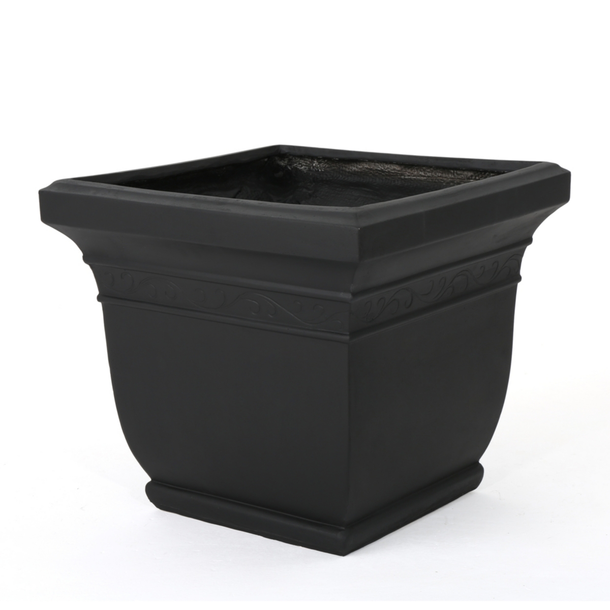 Noble House Salina Outdoor Planter In Black