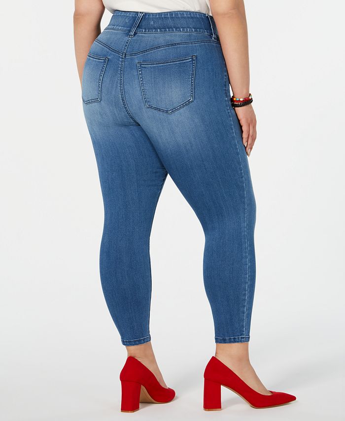 celebrity pink high rise ankle skinny