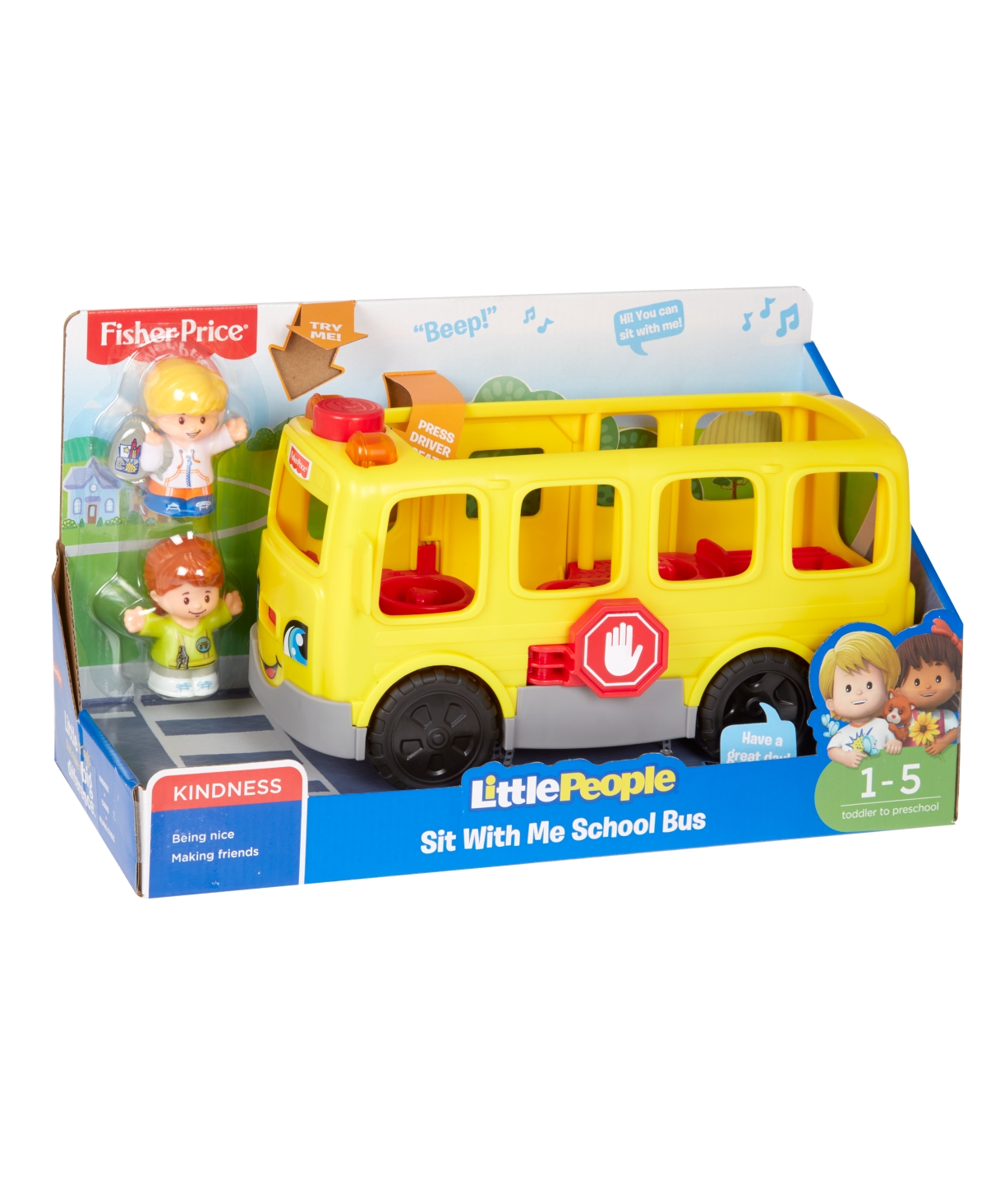 Shop Fisher Price Fisher-price Little People Sit With Me School Bus In Asst