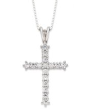 Macy's jewelry gold cross necklace sale