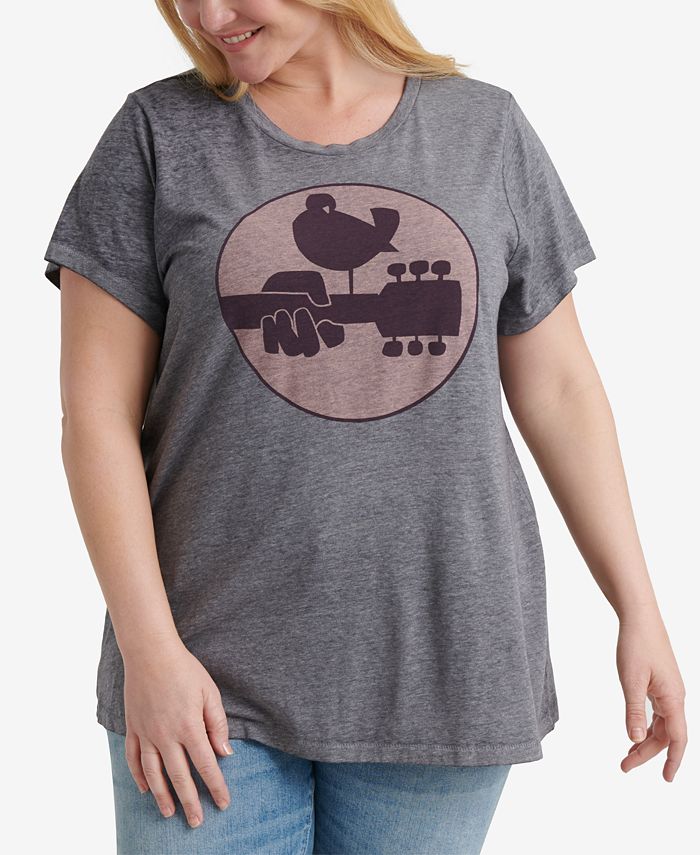 Lucky Brand Plus Size Woodstock Graphic T-Shirt - Macy's