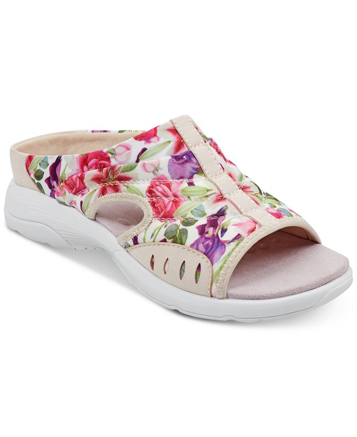 Easy Spirit Women's Traciee Square Toe Casual Flat Sandals Macy's