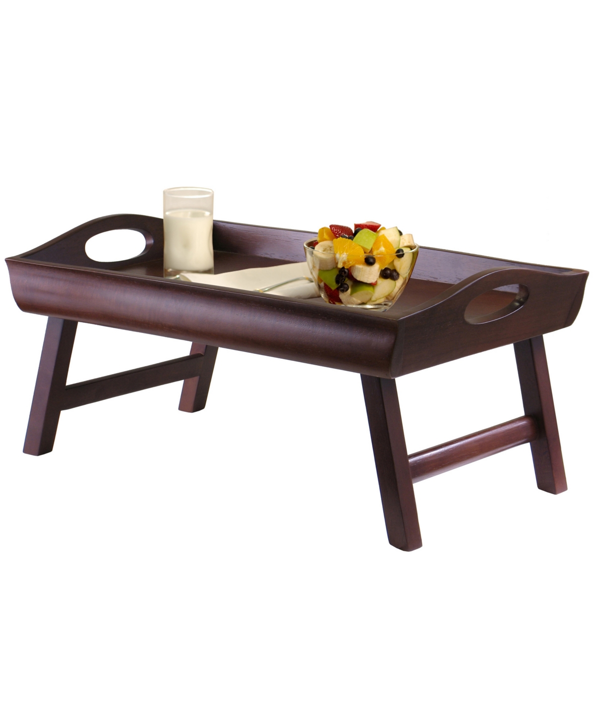 Shop Winsome Sedona Bed Tray Curved Side, Foldable Legs, Large Handle In No Color