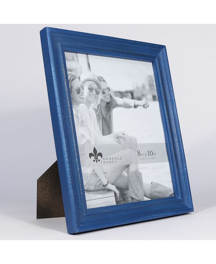 Lawrence Frames Durham Weathered Navy Blue Wood Picture Frame 8" x 10