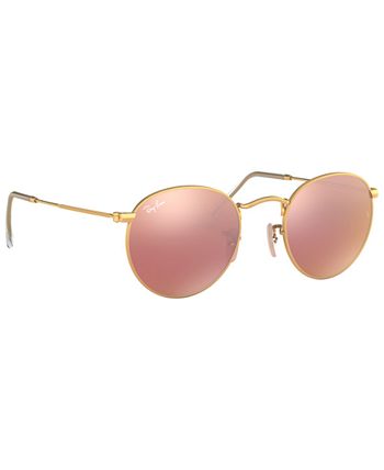 Ray-Ban Sunglasses, RB3447 ROUND FLASH LENSES - Macy's