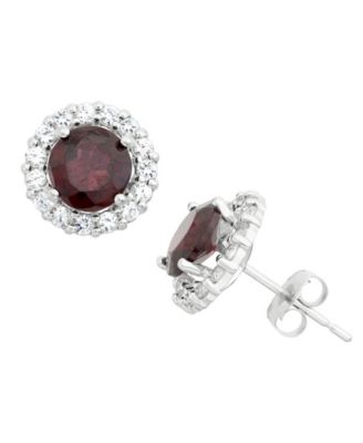 macys garnet earrings