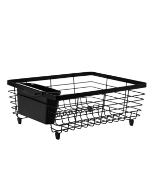 Kitchen Details Flat Wire Dish Rack in Black