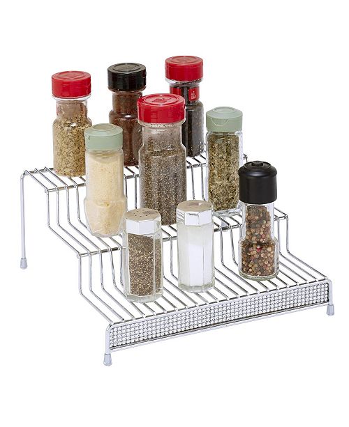 Kitchen Details 3 Tier Spice Rack Shelf Organizer In Pave Diamond Design Reviews Home Macy S