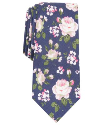 Bar III Men's Walden Floral Skinny Tie, Created for Macy's - Macy's