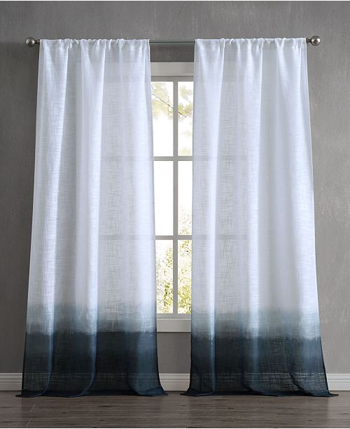 French Connection Dip Dyed Olivia 76 X 96 Rod Pocket Window