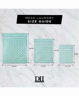 Lattice Set D Mesh Laundry Bag, Set of 6