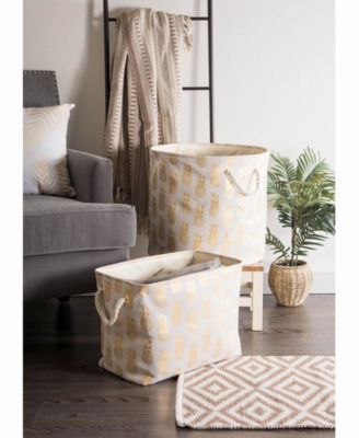 Storage Bin Pineapple, Rectangle