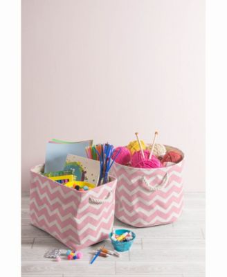 Design Import Storage Bin Chevron, Rectangle