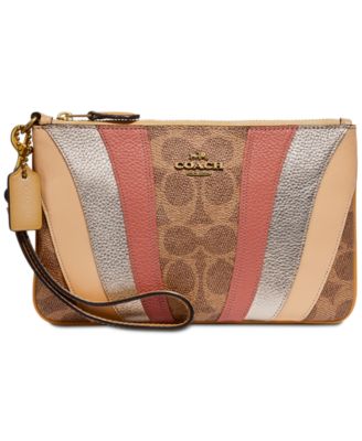 coach patchwork wristlet