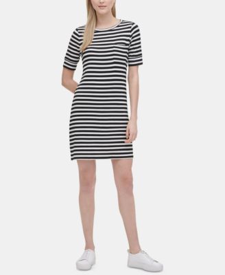 calvin klein striped dress