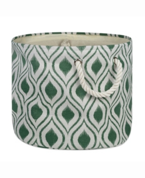 Design Import Storage Bin Ikat Round