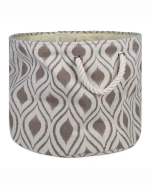 Design Import Storage Bin Ikat Round