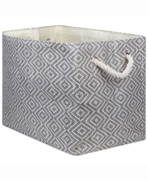 Design Import Paper Bin Diamond Basket Weave Rectangle