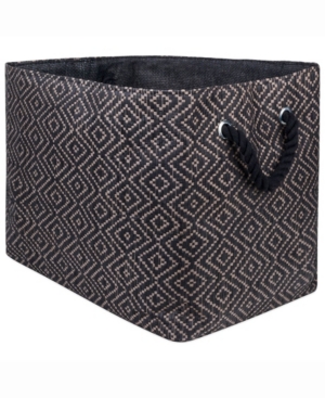 Design Import Paper Bin Diamond Basket Weave Rectangle