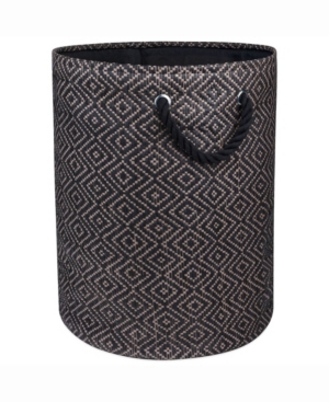 Paper Bin Diamond Basket Weave Round