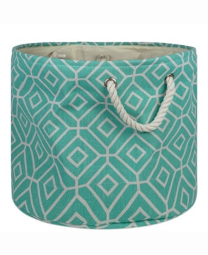 Design Import Storage Bin Stained Glass Round