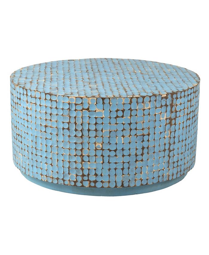 East At Main Cummings Coconut Shell Inlay Coffee Table Macy's