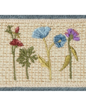 Linum Home Turkish Cotton Serenity Embellished Washcloth In Teal