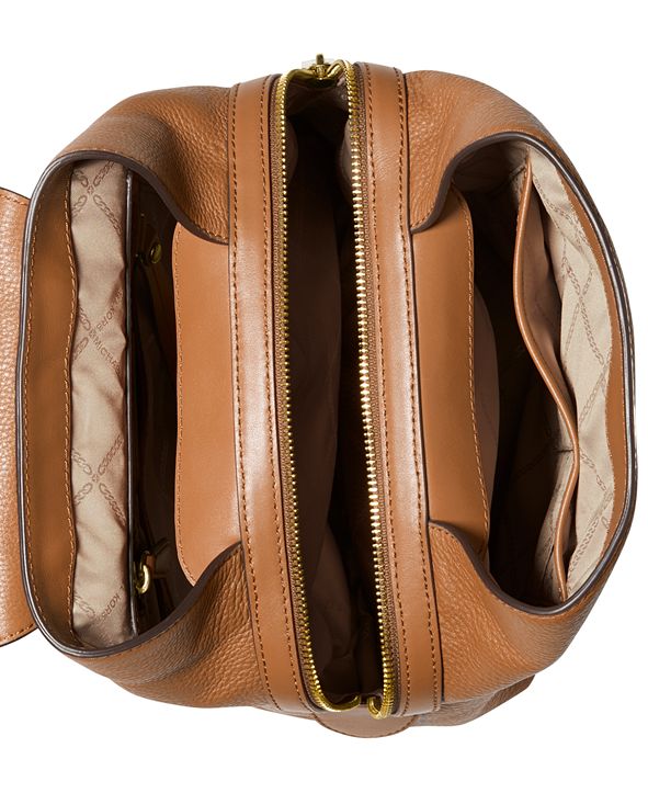 michael kors raven leather backpack