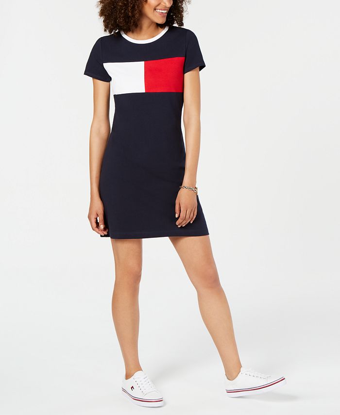 Tommy Hilfiger Logo T-Shirt Dress, Created for Macy's - Macy's