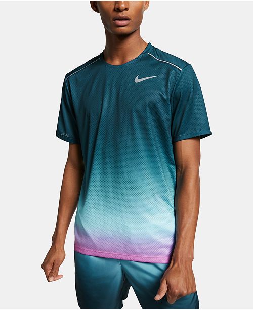 Nike Men S Miler Dri Fit Ombre T Shirt Reviews Casual Button