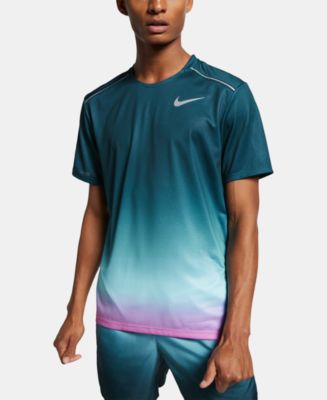 Nike Men's Miler Dri-FIT Ombré T-Shirt - Macy's