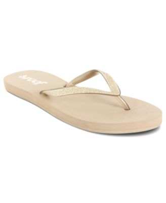 reef women's glitter flip flops