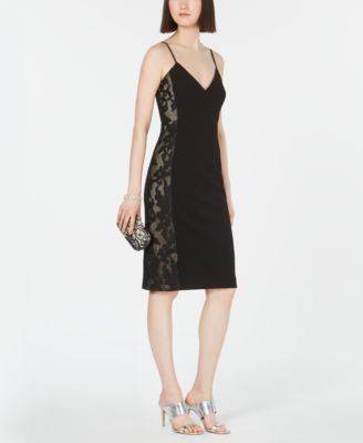 vince camuto lace bodycon dress Lace-Inset Color:STRAWBERRY Yours Women's Plus Size Concert Outfits Womens Vince Camuto Sequined