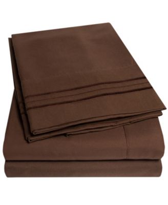 Microfiber 3-Pc. Sheet Set, Twin