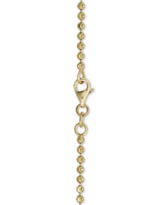 Moon Link 18" Chain Necklace in 14k Gold