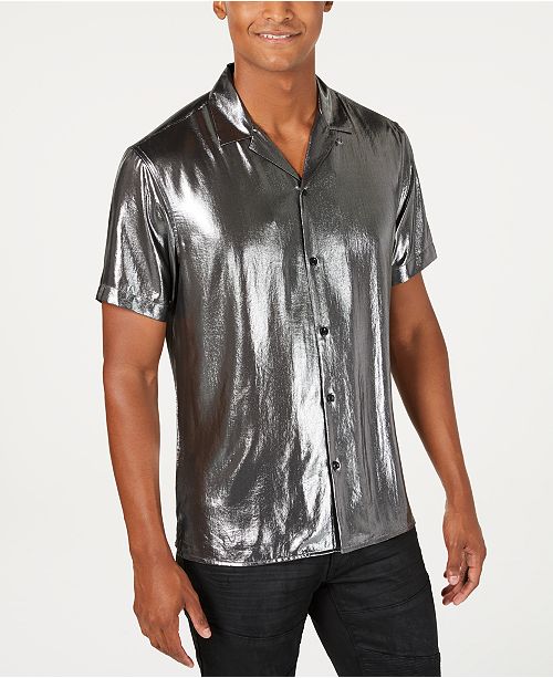 Inc International Concepts Inc Men S Astro Metallic Camp Shirt