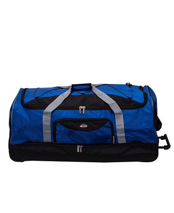 Argyle Pattern Duffel Bag, Fashion Zipper Travel Storage Bag