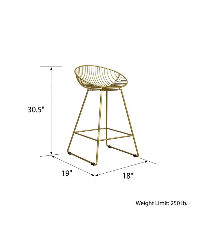 CosmoLiving Ellis Wire Counter Stool Macy's