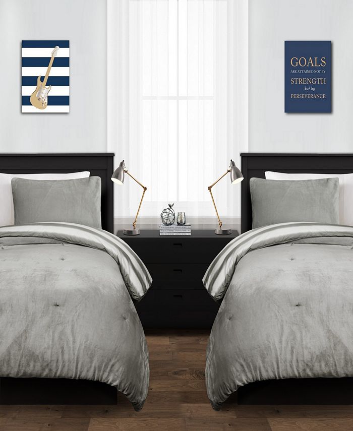 Lush Décor - Plush Stripe 3-Pc. Comforter Sets