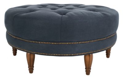 Safavieh - Bedell Tufted Ottoman, Quick Ship