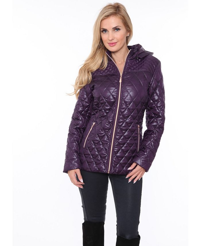 white puffer jacket plus size