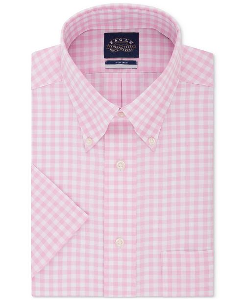Eagle Men S Classic Regular Fit Button Down Non Iron Stretch Short