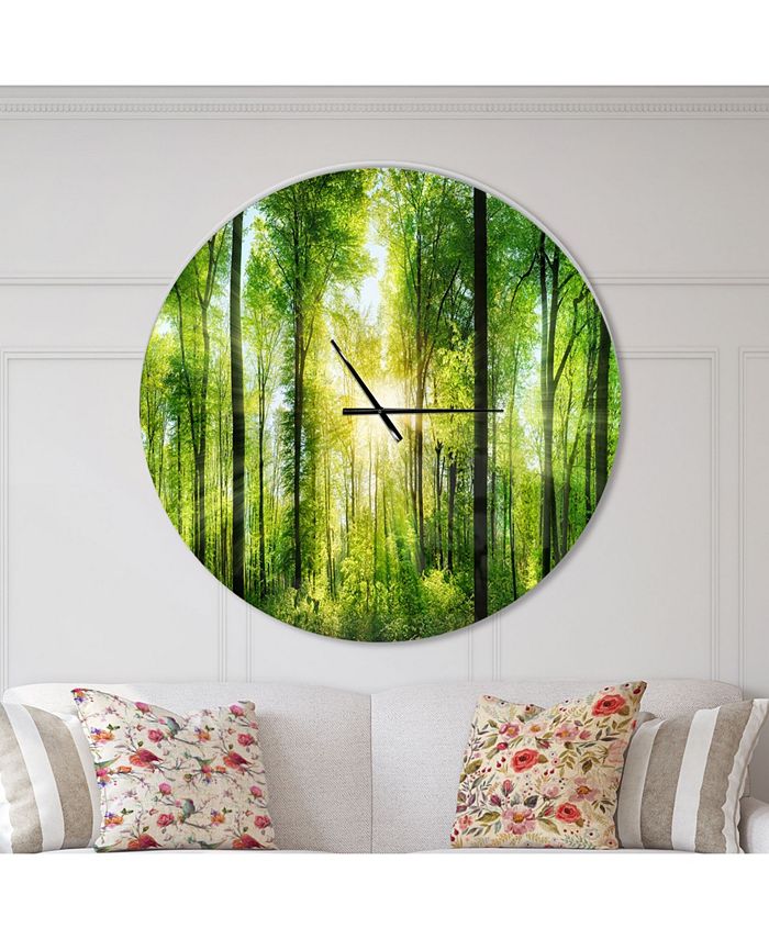 Design Art Designart Oversized Traditional Round Metal Wall Clock 36