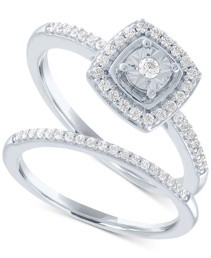 image of Diamond Bridal Set (1/4 ct. t.w.) in Sterling Silver
