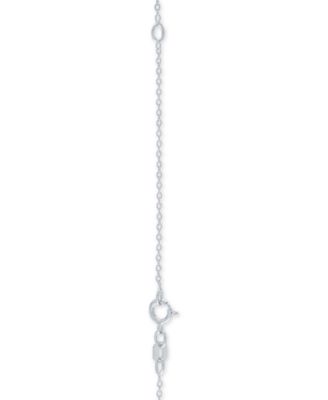 Diamond "Mom" 18" Pendant Necklace (1/10 ct. t.w.) in Sterling Silver