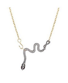 Cubic Zirconia Snake Necklace