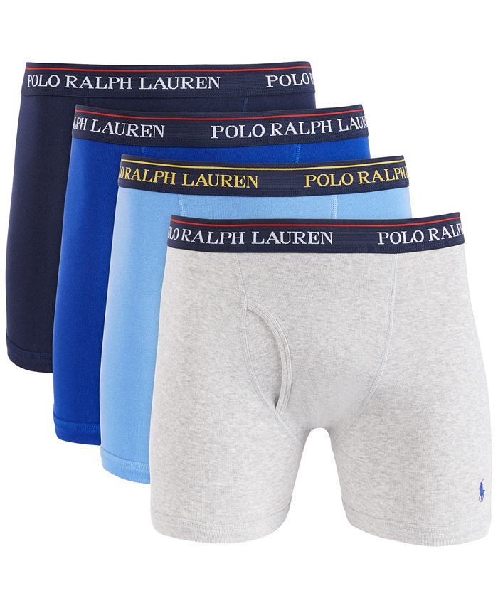 Polo Ralph Lauren Men's 4-Pk. Cotton Boxer Briefs - Macy's
