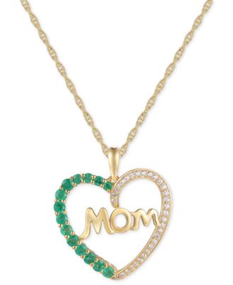 emerald mom necklace